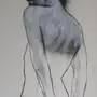 Девушка спиной рисунок