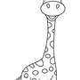 Жираф рисунок карандашом для детей