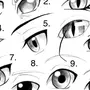 Анимешные глаза для срисовки