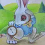 Кролик из алисы в стране чудес рисунок