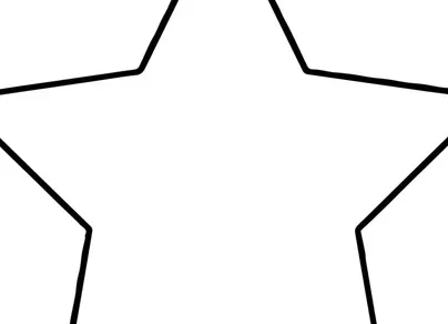 Рисунок звезды для вырезания из бумаги
