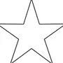 Рисунок звезды для вырезания из бумаги