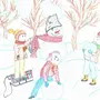 Рисунок На Тему Зимние Забавы