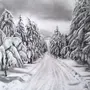 Как Нарисовать Зимний Лес