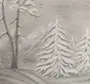 Зимний рисунок карандашом