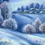 Зимний Пейзаж Рисунок