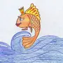 Золотая Рыбка Рисунок Карандашом