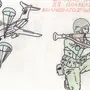Легкие рисунки на военную тематику