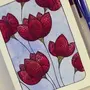 Рисунки цветными ручками гелевыми