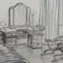 Спальня рисунок