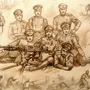 Исторические военные рисунки