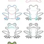 Лягушка простой рисунок для детей