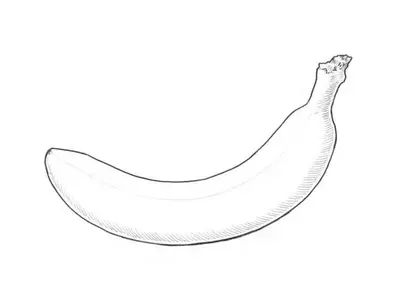 Нарисовать банан