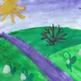 Как легко нарисовать весенний пейзаж