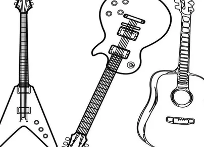 Как легко нарисовать гитару