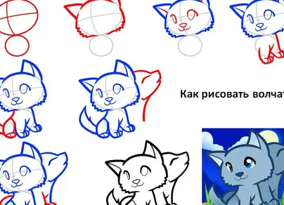 Как нарисовать котенка