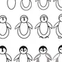 Пингвин Рисунок Для Детей Легкий