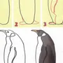 Пингвин рисунок для детей легкий