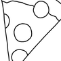 Рисунок пиццы для срисовки