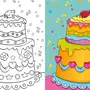 Как нарисовать торт легко