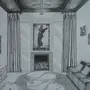 3д комната рисунок