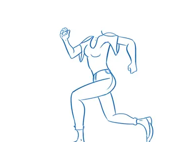 Как нарисовать бег