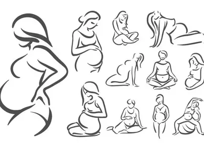Как нарисовать беременную девушку