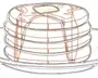Как нарисовать блины на тарелке