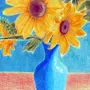 Букет Цветов Рисунок Гуашью