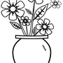 Как нарисовать вазу с цветами