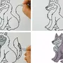 Волк рисунок 1 класс