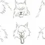 Волк рисунок 1 класс