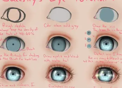 Как нарисовать глаза кукле