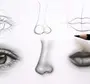 Как нарисовать глаза и нос