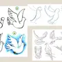 Как нарисовать голубя поэтапно
