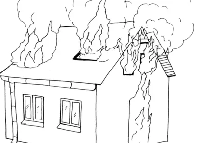 Как нарисовать пожар