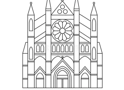 Как нарисовать готический собор