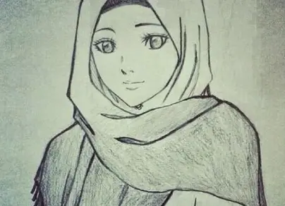 Как нарисовать девочку в хиджабе