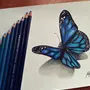 Бабочка 3Д Рисунок