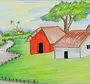Как нарисовать деревню