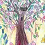 Как нарисовать весеннее дерево
