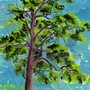 Как нарисовать дерево гуашью