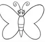 Бабочка простой рисунок