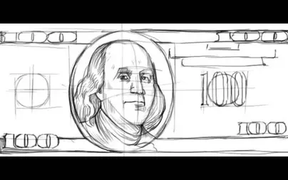 Как нарисовать доллар