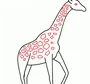 Как нарисовать жирафа для детей легко
