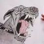 Злая собака рисунок