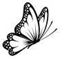 Бабочка рисунок черно белый