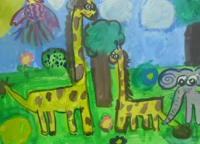 Как нарисовать зоопарк