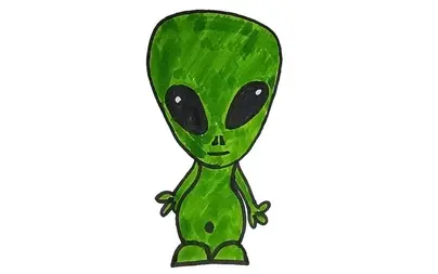 Нарисовать инопланетянина для детей