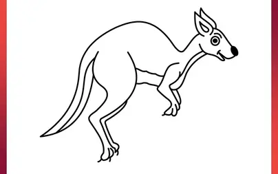 Как нарисовать кенгуру для детей